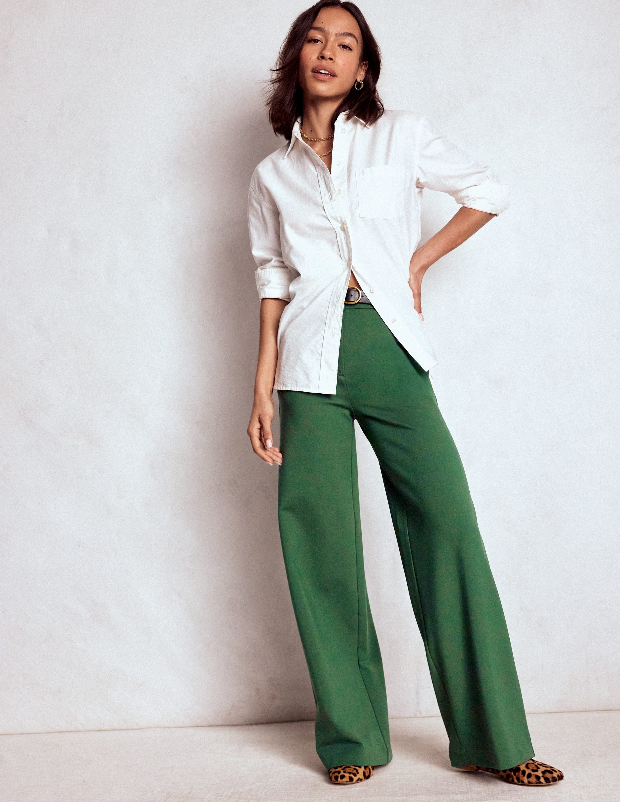 Belgravia Ponte Pants Hunter Green