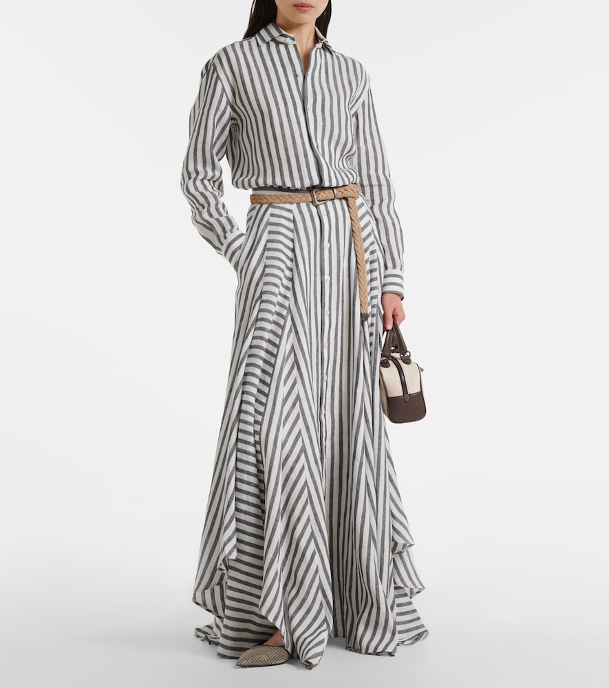Capri striped linen shirt