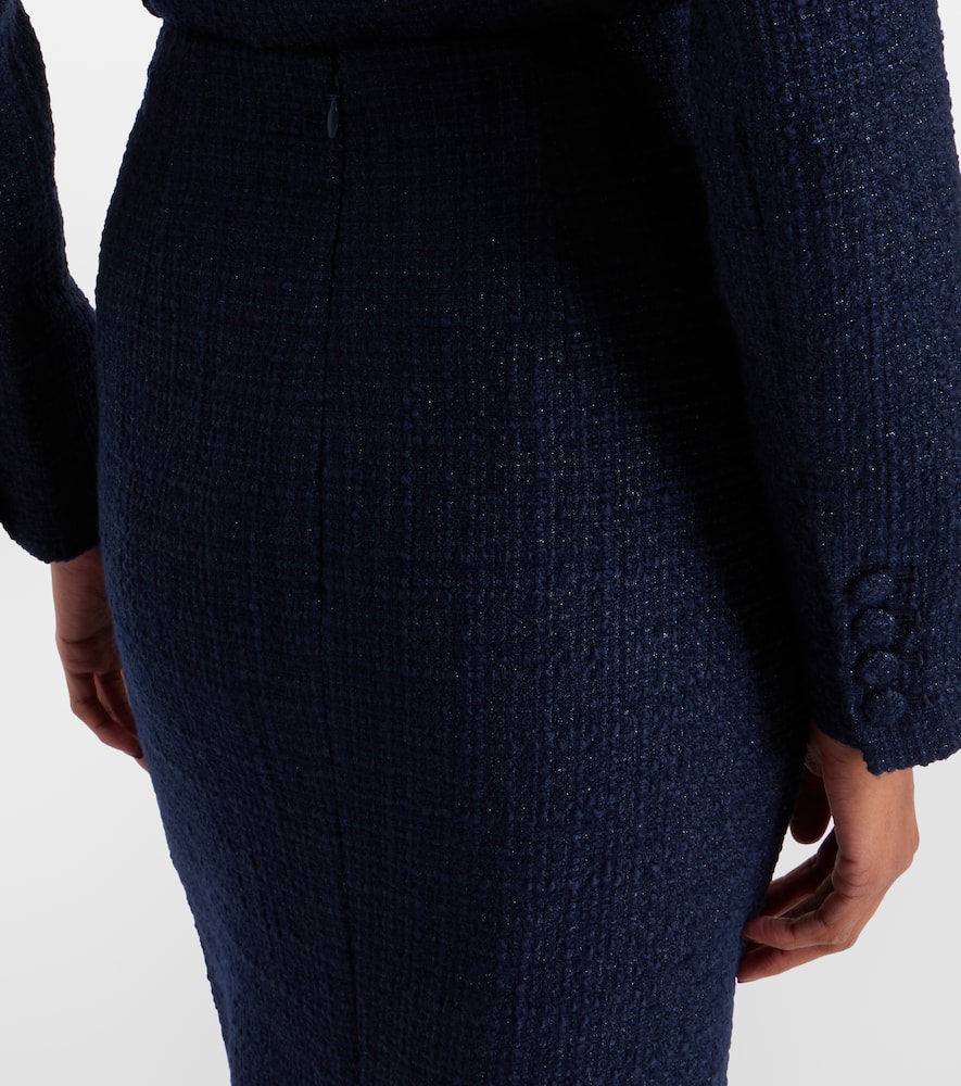 Bouclé midi skirt