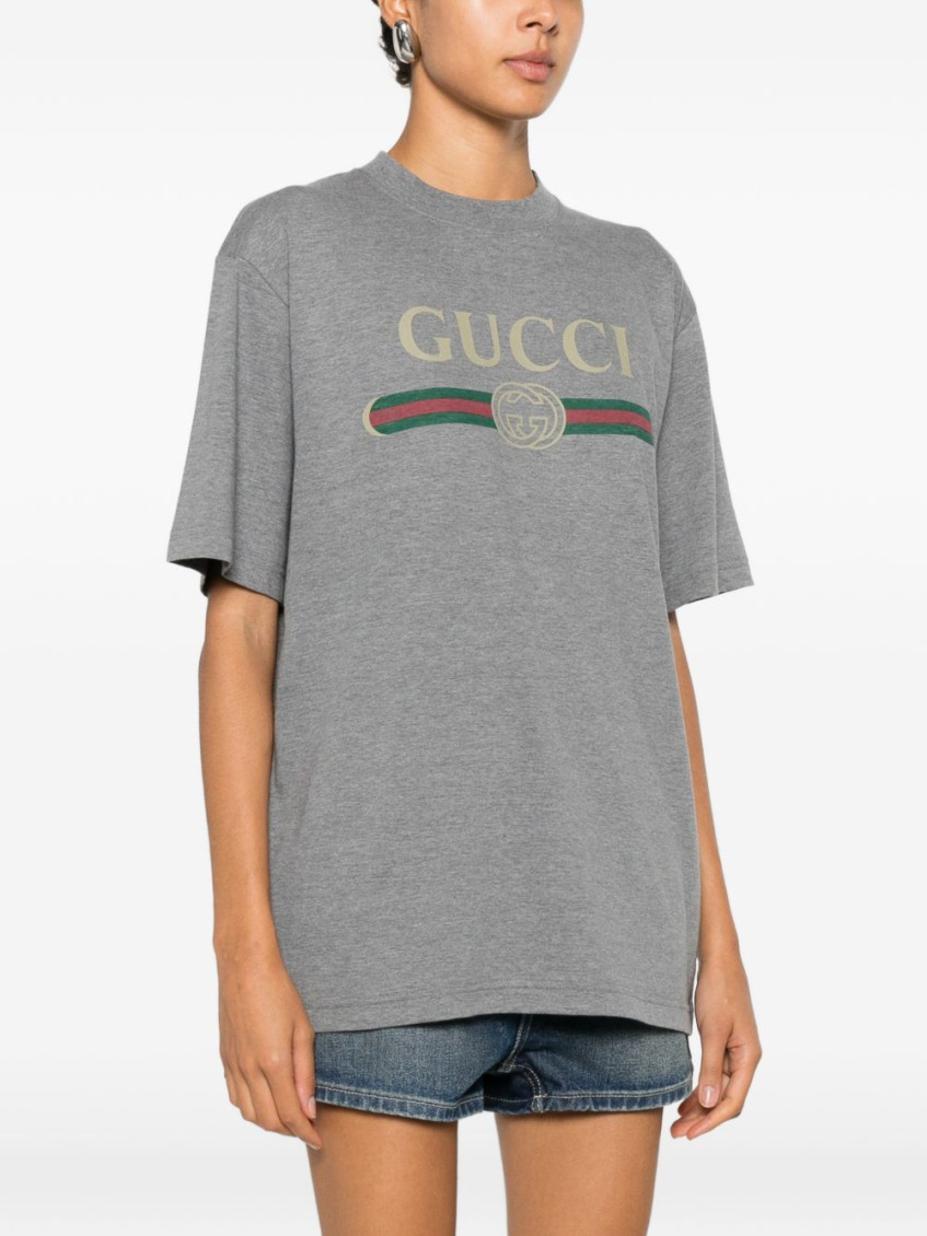 Interlocking G Web-stripe T-shirt