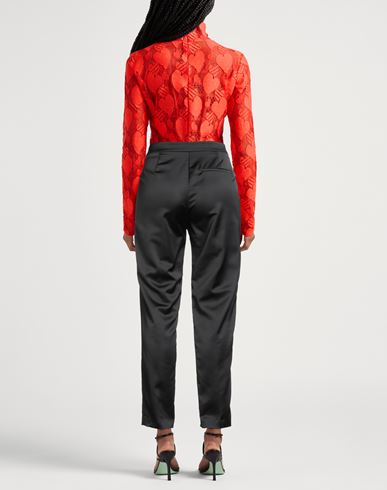 Woman Pants Black Size 8 Polyester, Elastane