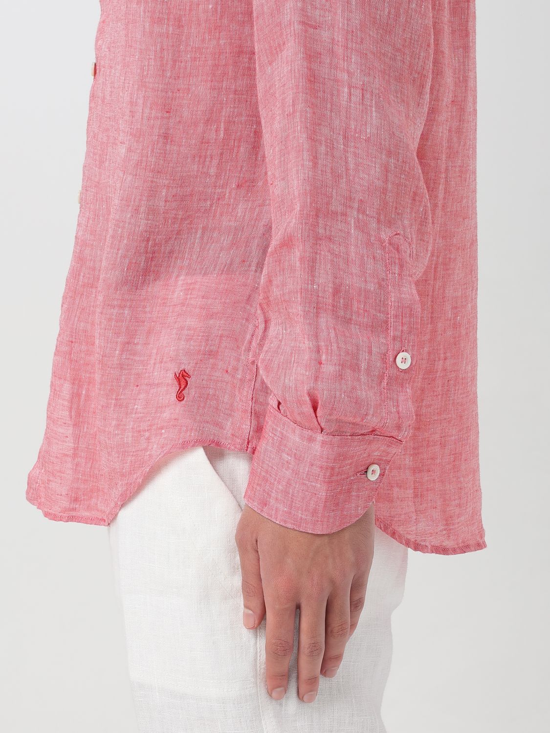 Shirt Men color Coral