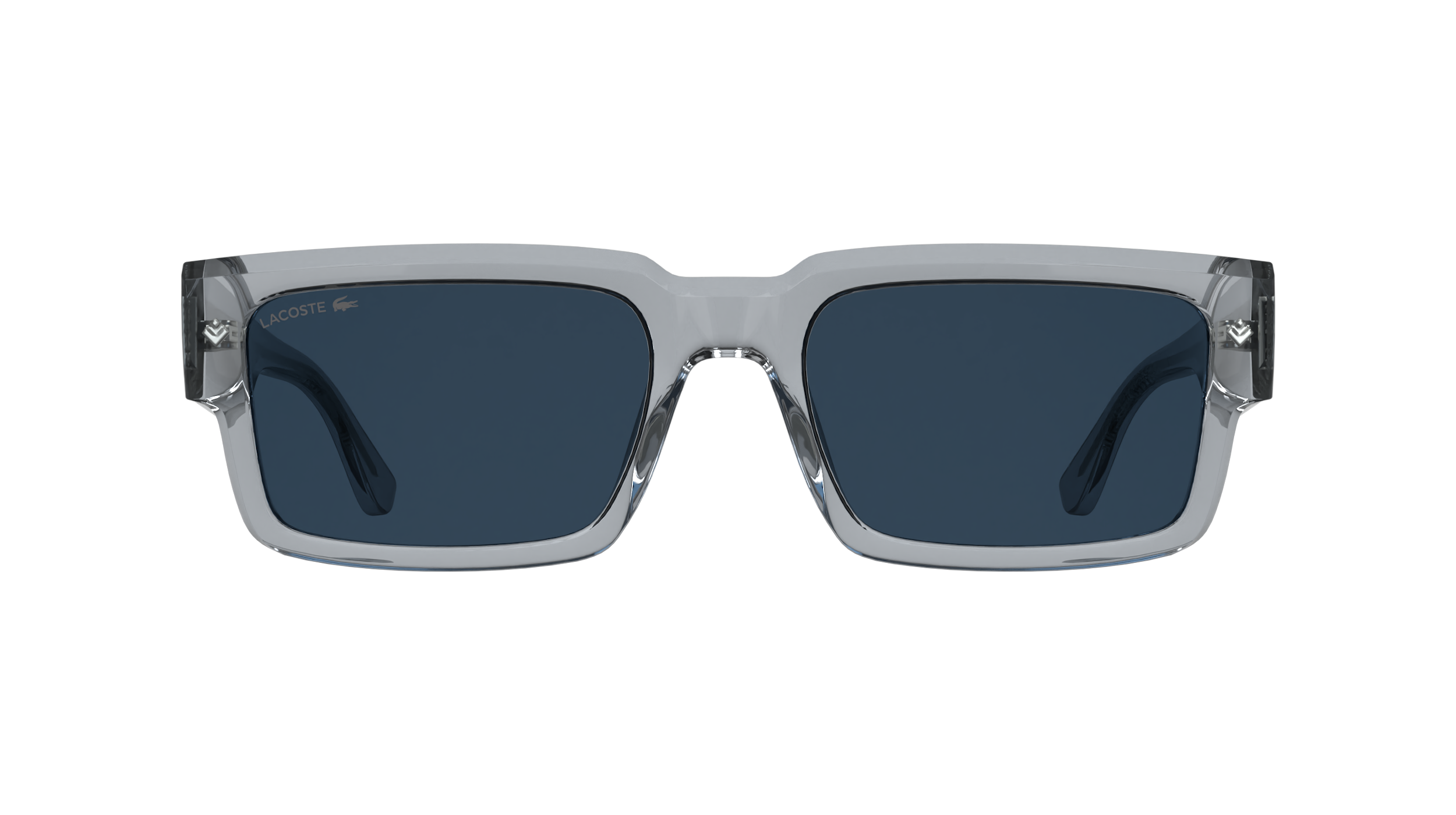 Lacoste Unisex Lacoste L6082S 038 Sunglasses Bio-injected Grey Blue Squared Norma