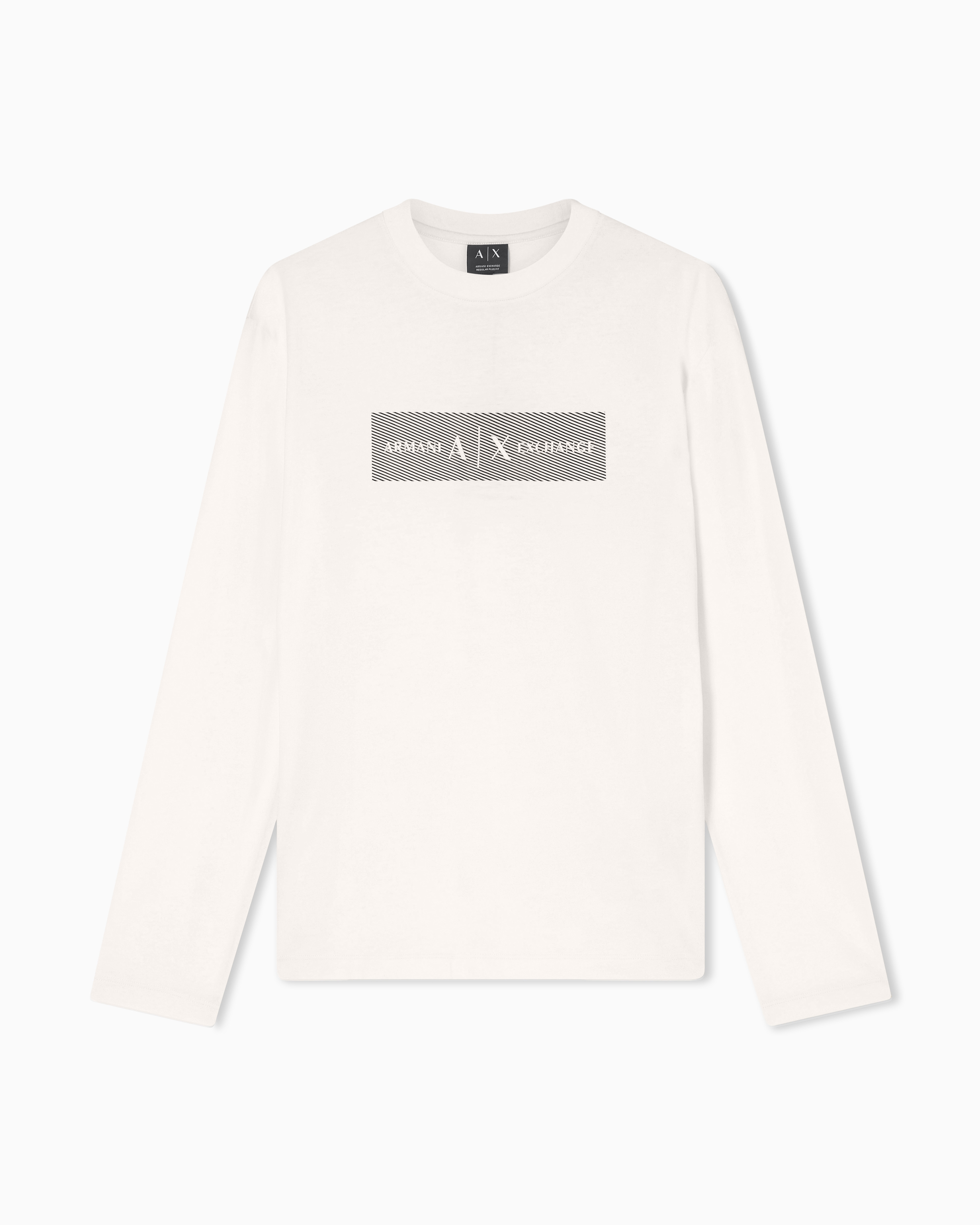 Long-sleeved T-shirt with logo band