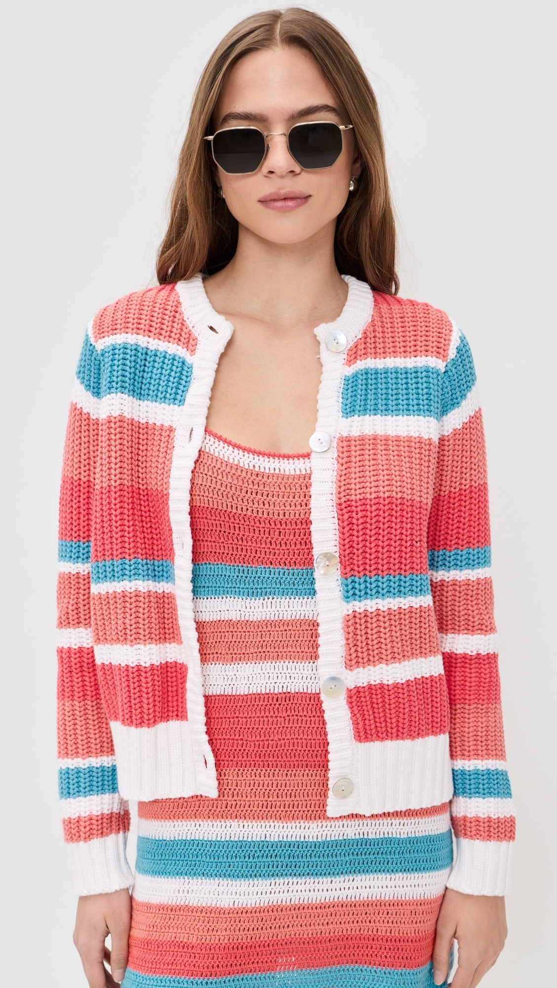 Camden Cardigan Cabana Stripe Knit