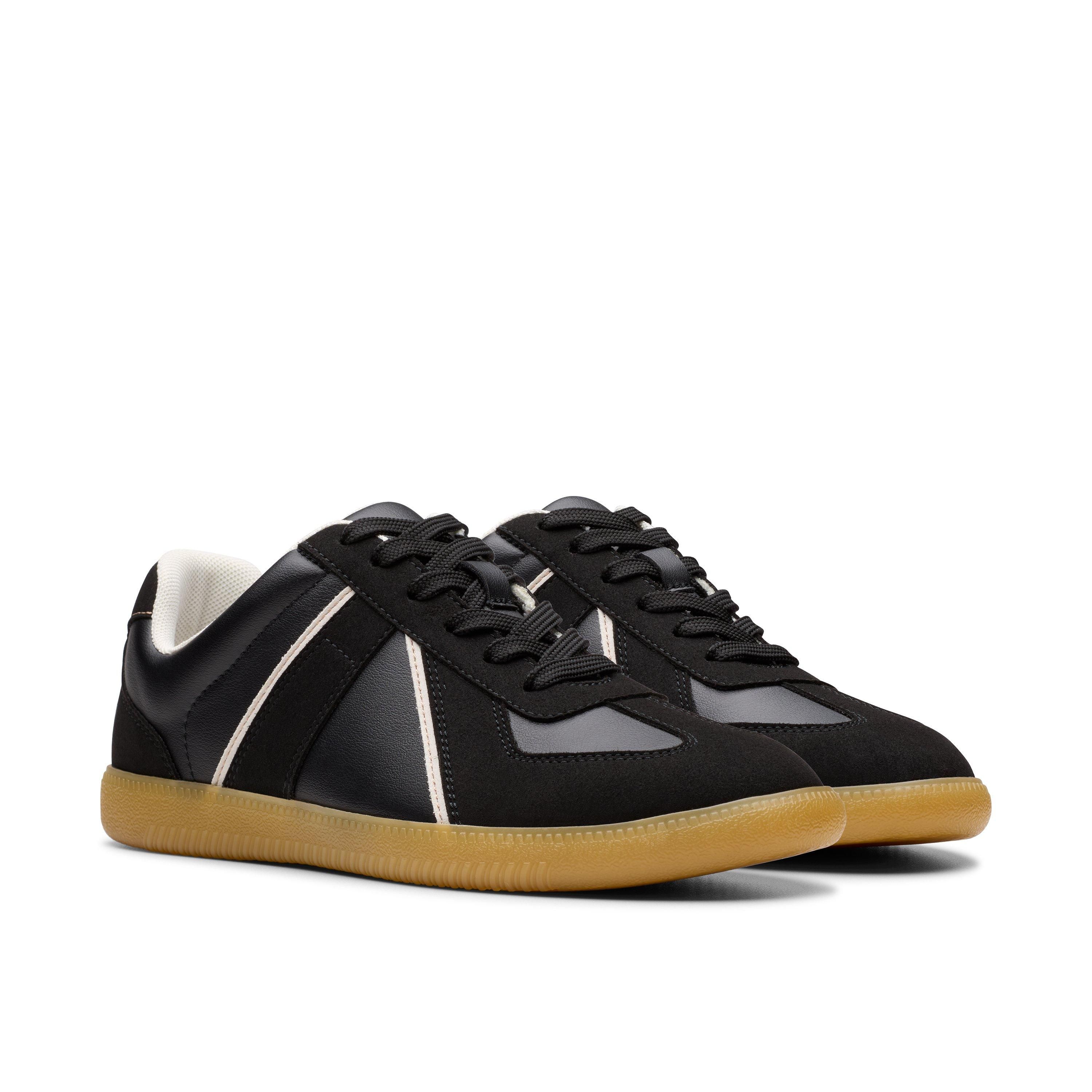 Clarks Nykole Step Black Trainer