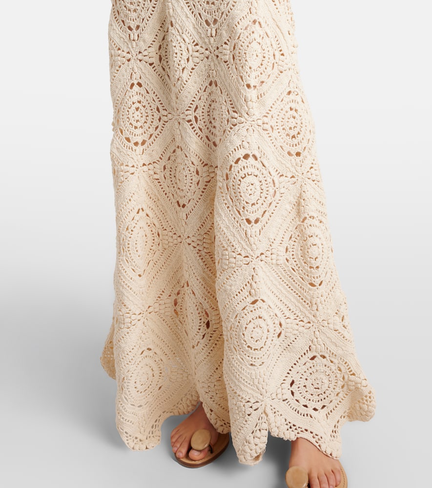 Annalisa crochet cotton maxi dress