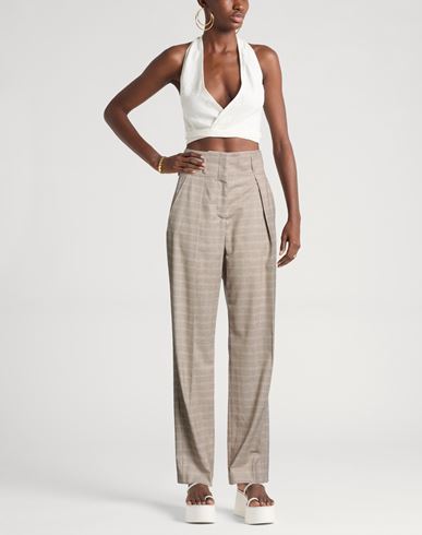 Woman Pants Camel Size 2 Wool, Cashmere, Elastane, Polyamide, Polyester