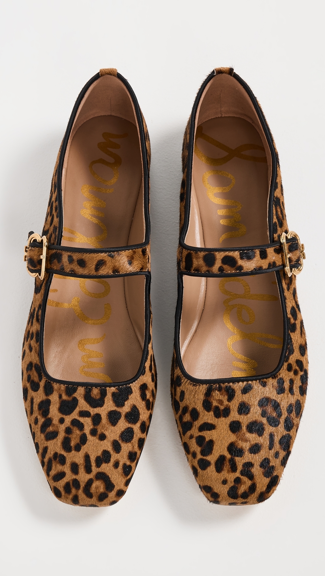 Michaela Leopard Ballet Flats Granada Tan