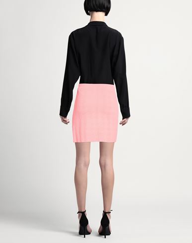 Woman Mini skirt Salmon pink Size 6 Viscose, Polyamide