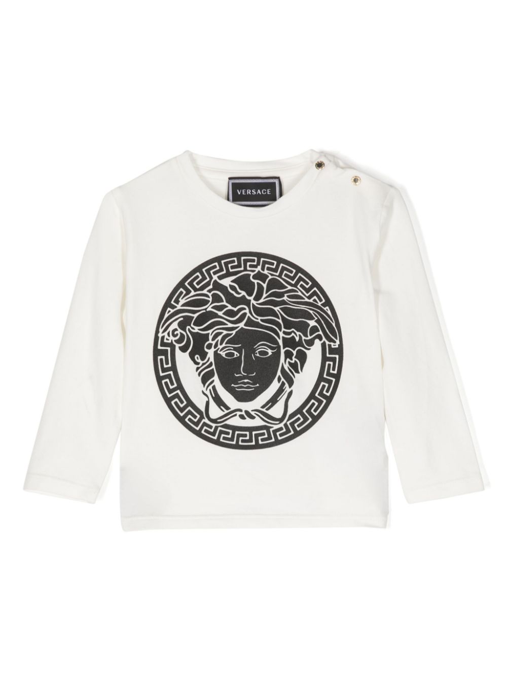 Logo-print cotton-blend shirt - White