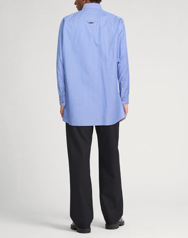 Man Shirt Blue Size S Cotton