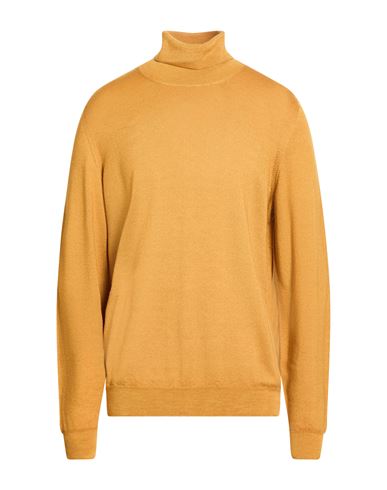 Man Turtleneck Marigold Size 44 Merino Wool