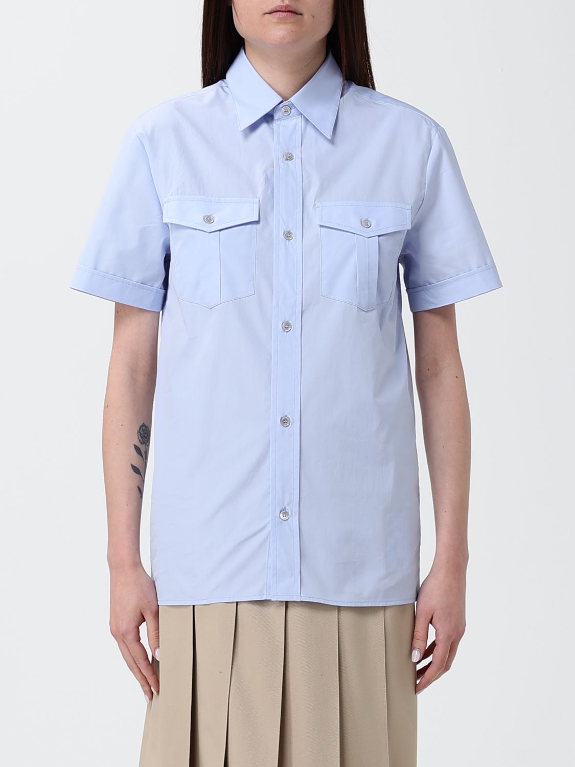 A. P.C. Shirt Woman color Blue