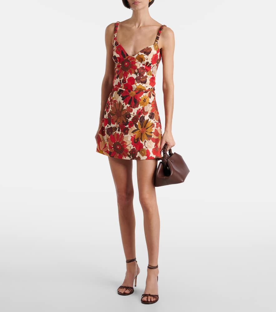 Primrose floral linen minidress