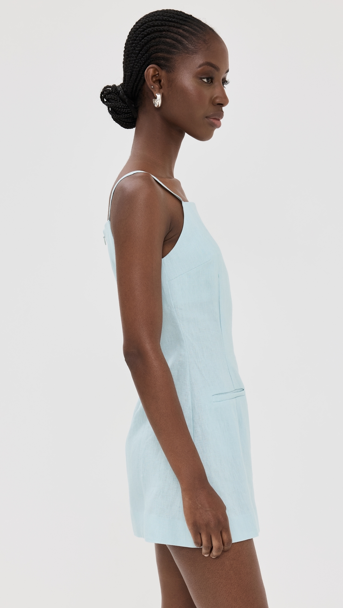 Phillipa Linen Dress Aquamarine