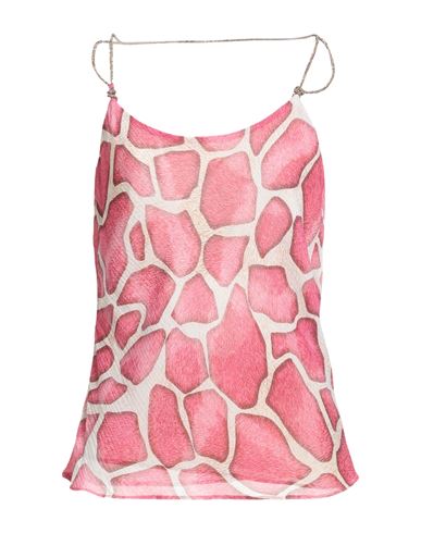 Woman Top Fuchsia Size 4 Viscose, Silk