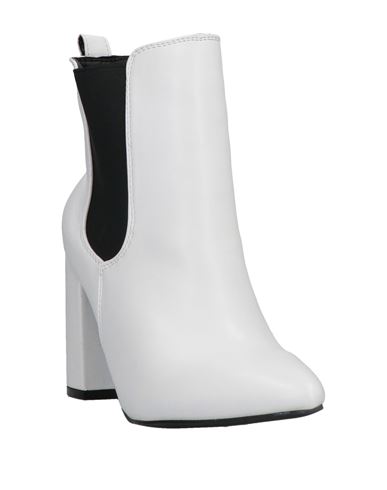 Woman Ankle boots White Size 10 Synthetic fibers
