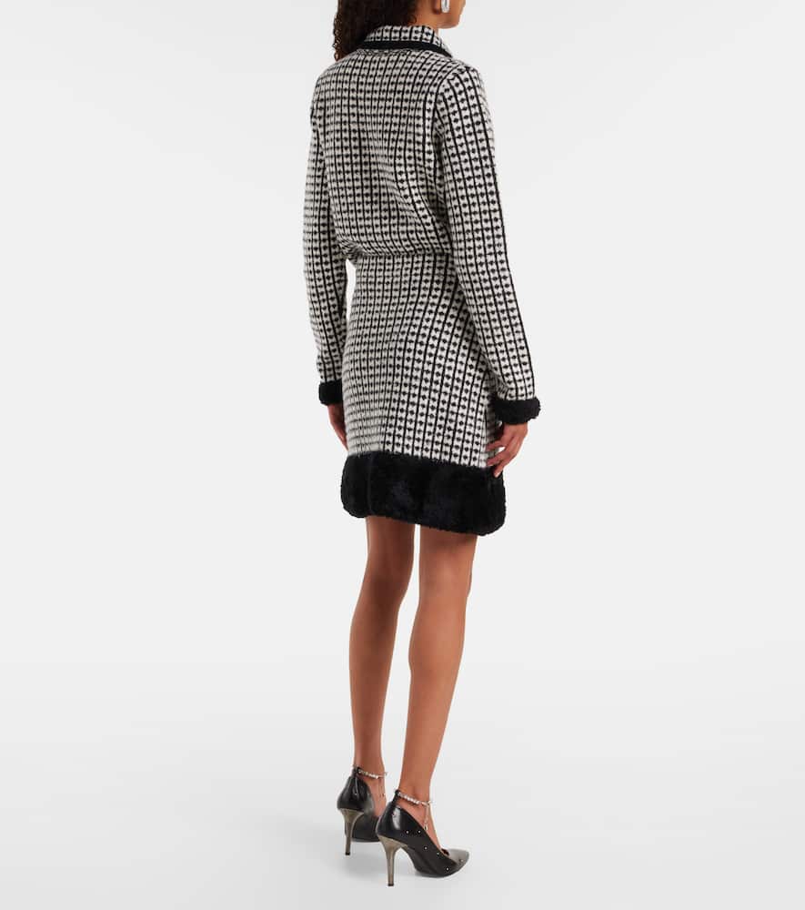 Tweed-effect miniskirt