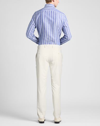Man Pants Cream Size 38 Polyester, Viscose, Elastane