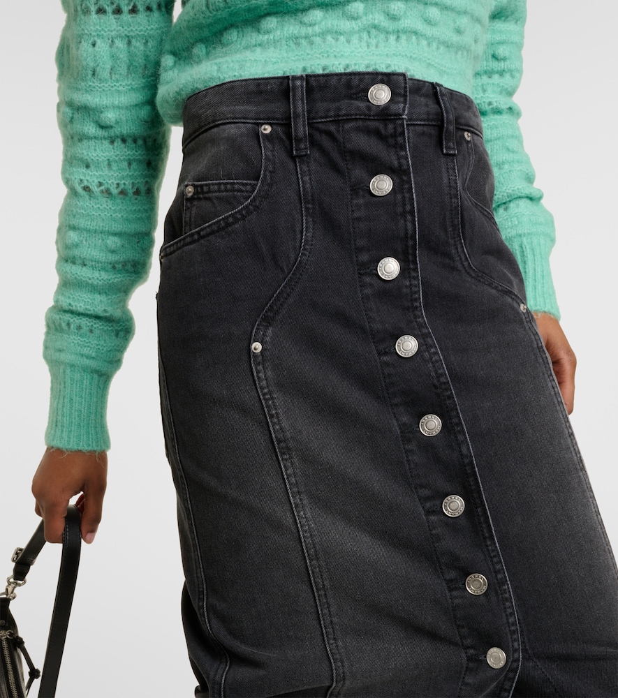Vandy denim midi skirt