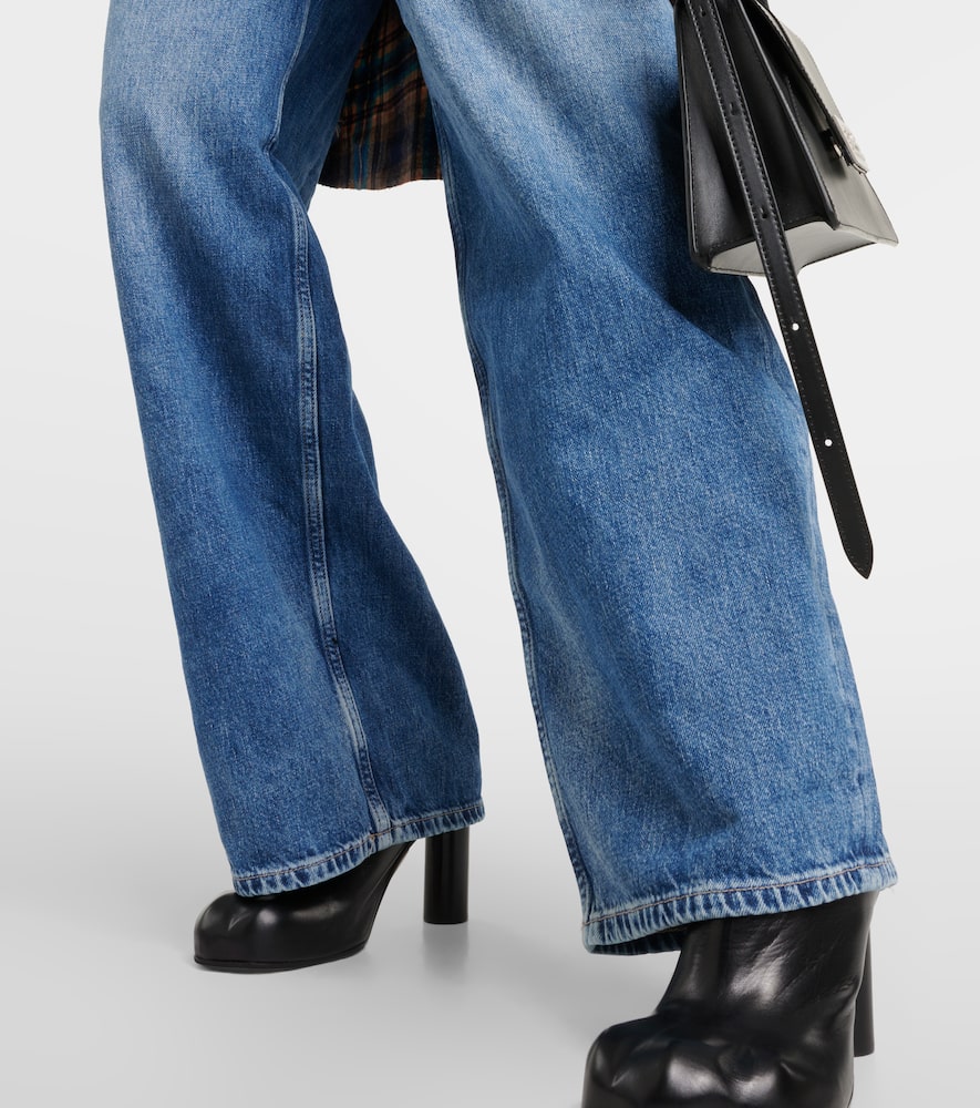 Mari high-rise wide-leg jeans