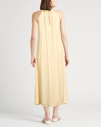 Woman Maxi dress Pastel yellow Size 6 Viscose