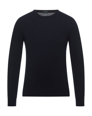 Man Sweater Midnight blue Size 46 Virgin Wool, Cashmere