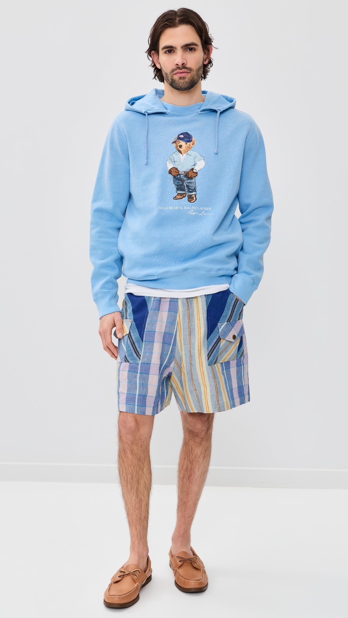 Original Label Denim Bear Hoodie Chambray Blue/Denim Bear
