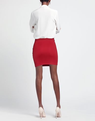 Odì Odì Woman Mini skirt Red Size XS Cotton, Polyester, Elastane