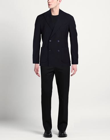 Man Blazer Midnight blue Size 40 Polyester, Wool, Elastane
