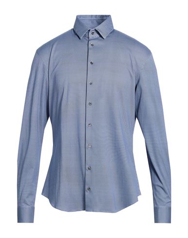 Man Shirt Blue Size 15 Cotton