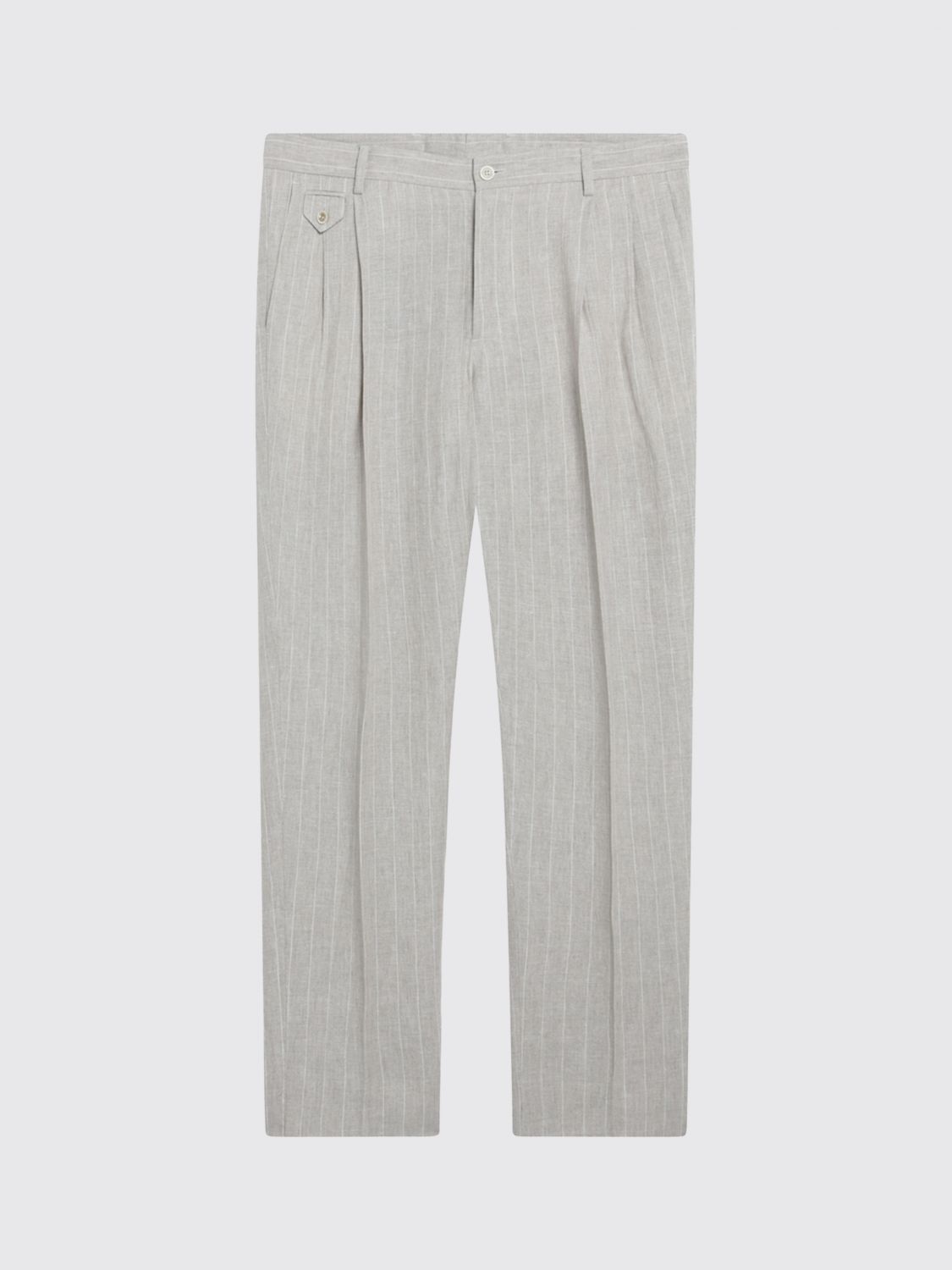 Tailored linen trousers - Neutrals