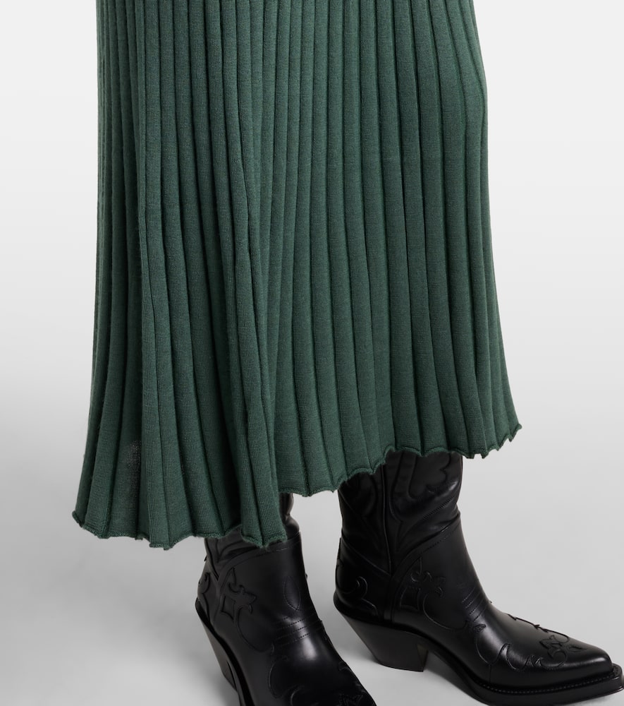Amor cashmere and silk midi dress