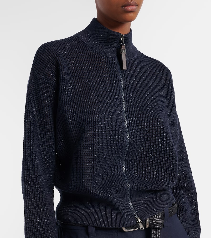 Cotton-blend cardigan