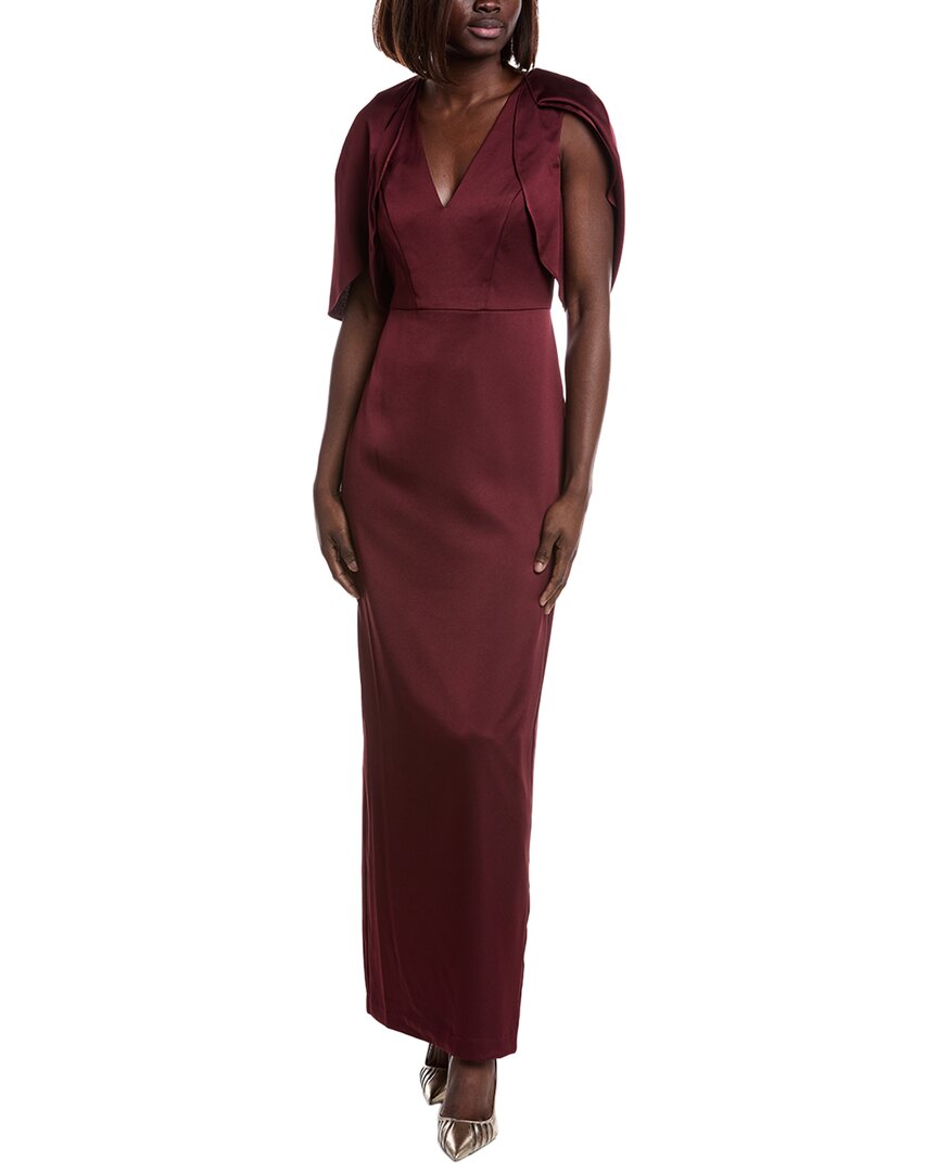 Crepe Back Satin Gown