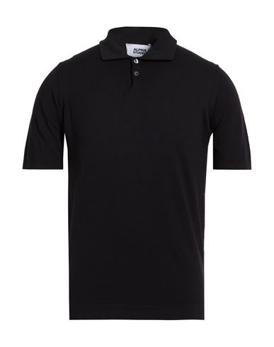 Man Sweater Black Size 44 Cotton, Polyester