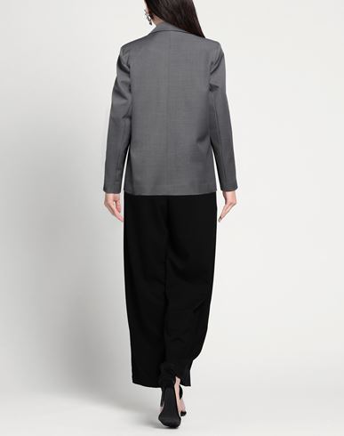 Woman Blazer Grey Size 6 Polyester, Elastane