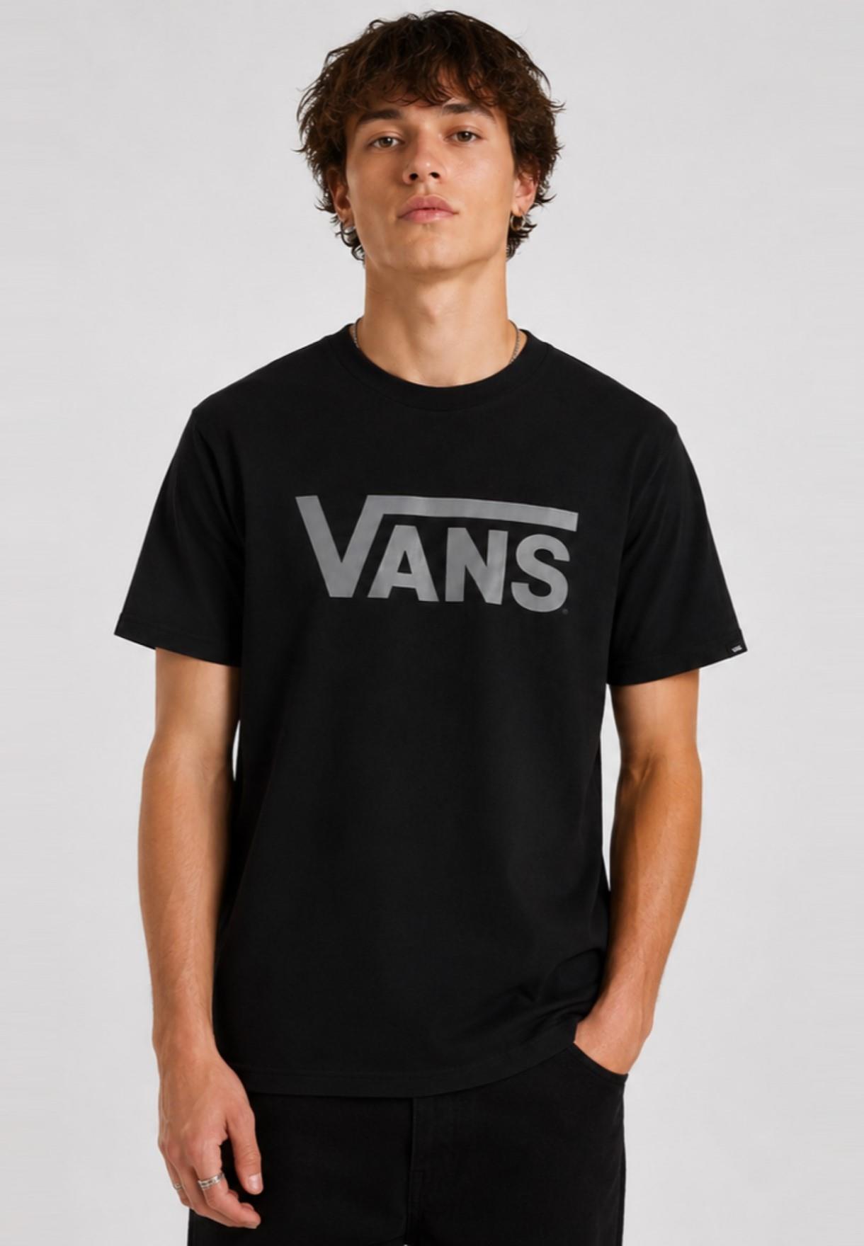 Vans 3 Pack Mens Classic Logo T Shirt in Black / Burgundy / White - Multicolour Jersey - Mediu