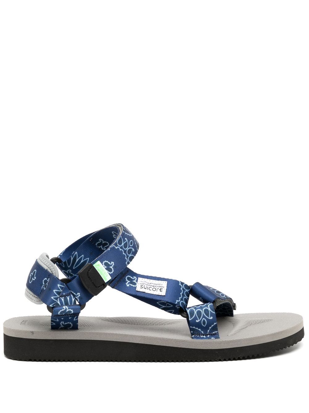 DEPA-Cab paisley-print sandals - Black