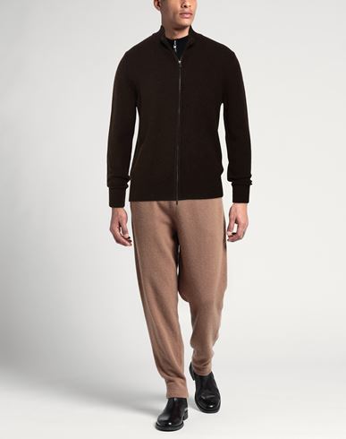 Man Cardigan Dark brown Size 44 Cashmere