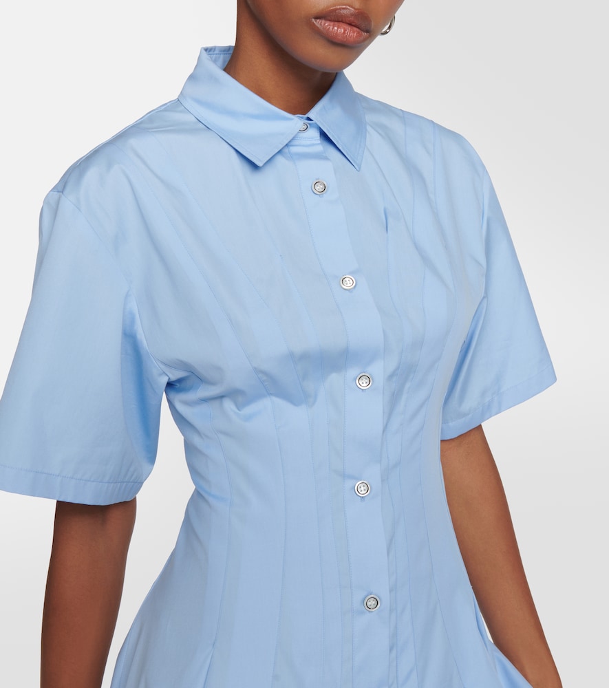 Cotton poplin shirt dress
