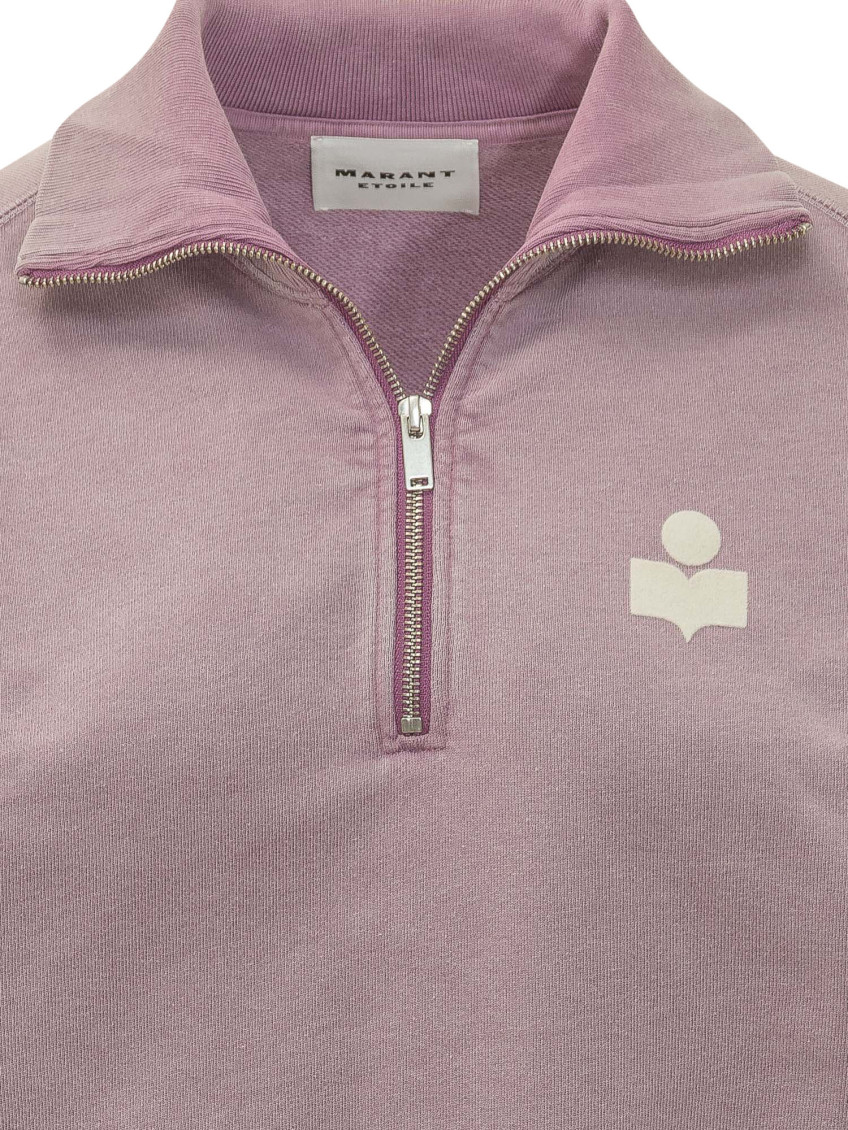 Pink Turtle Neck Logo Sweatshirt