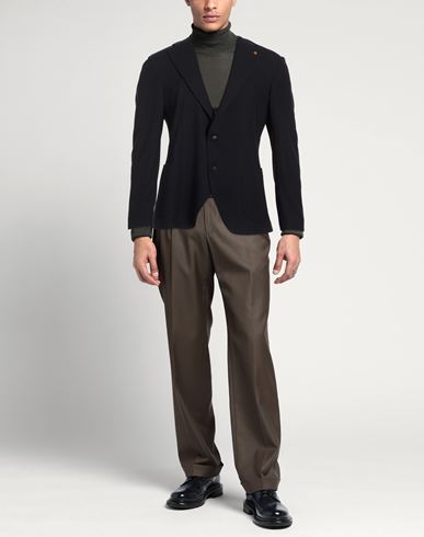 Man Blazer Midnight blue Size 38 Polyester, Wool