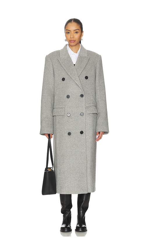 Lovers and Friends Evie Coat in Grey Multi. M also in L, S, XL