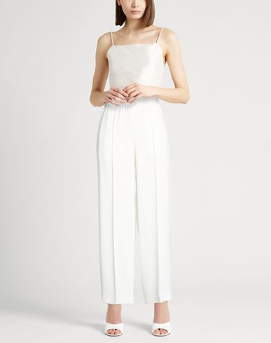 Easy Woman Pants White Size 6 Polyester