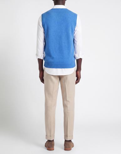 Man Sweater Light blue Size XXL Wool
