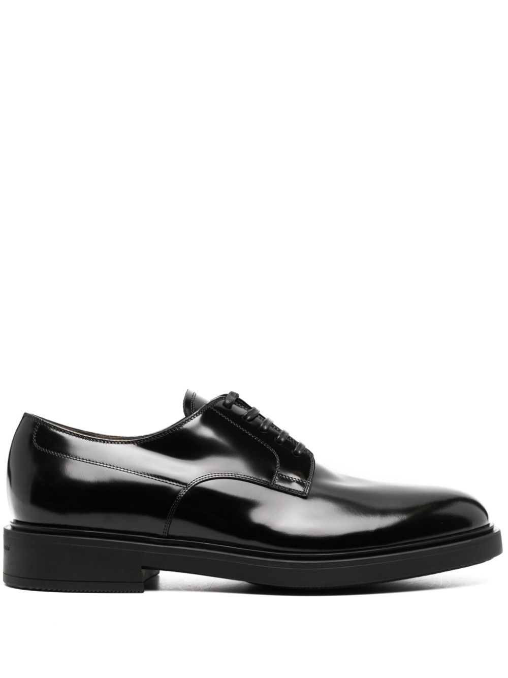 Polished-finish oxford shoes - Black