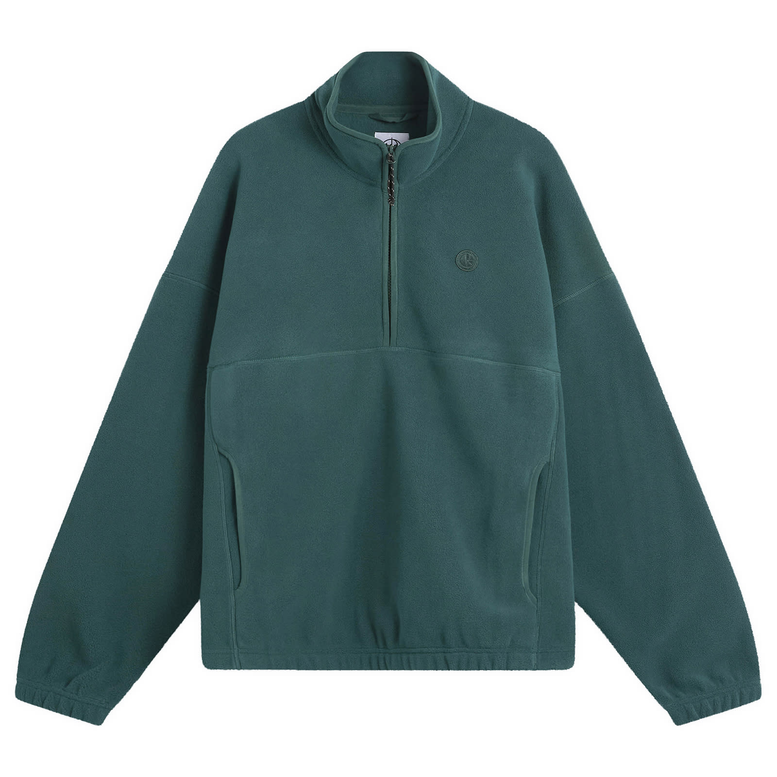 Men's Ivan Half Zip Fleece Sweatshirt Dark Emerald