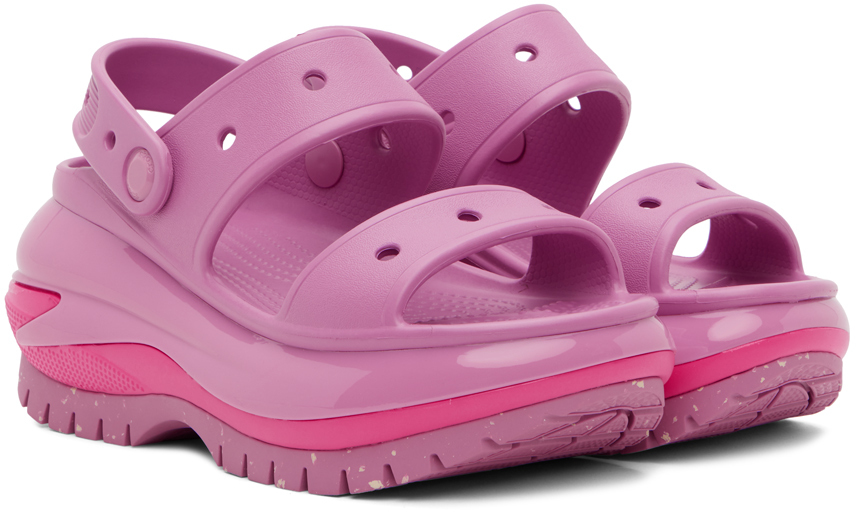 Crocs Pink Mega Crush Sandals